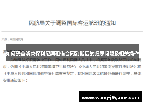 如何妥善解决保利尼奥租借合同到期后的归属问题及相关操作